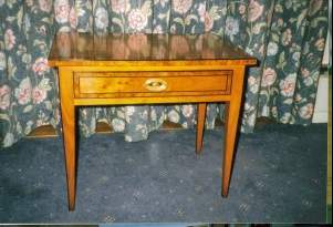 CHERRY INLAID TELEPHONE TABLE